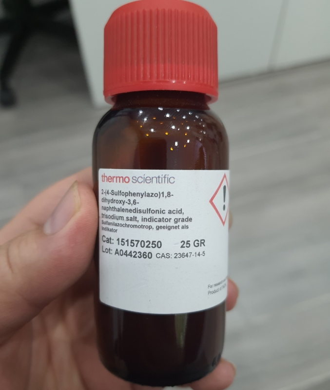 Hóa chất SPADNS (2-(4-Sulfophenylazo)1,8-dihydroxy-3,6-naphthalenedisulfonic acid, trisodium salt), Thermofisher