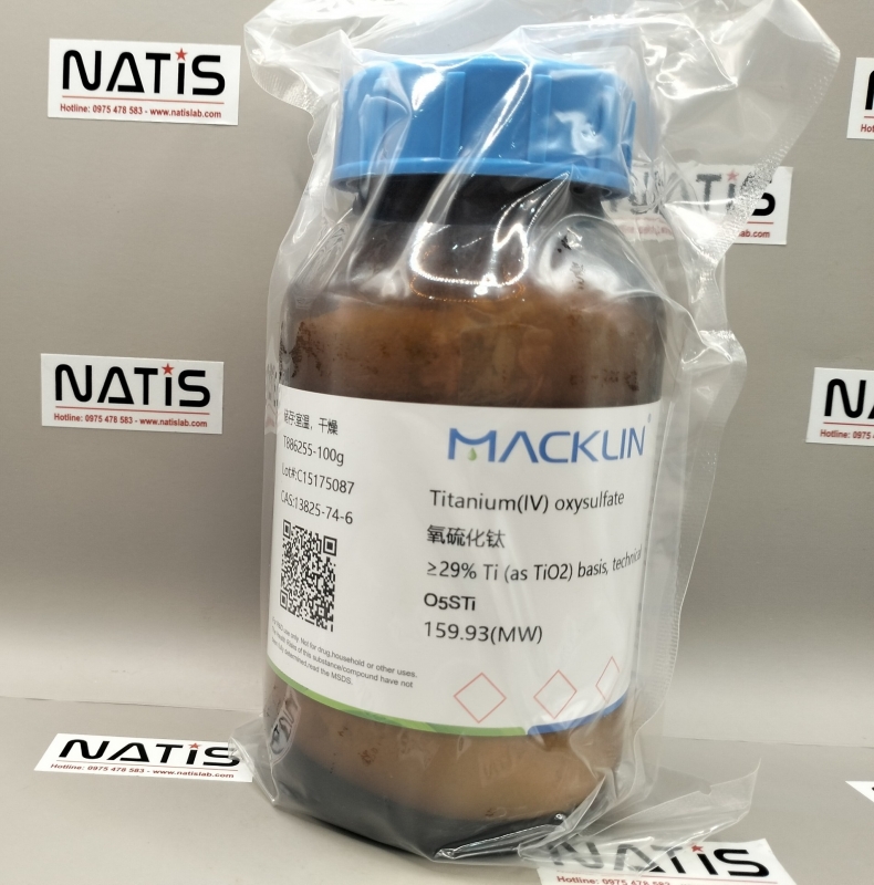 Hóa chất Titanium(IV) oxysulfate ≥29% Ti (as TiO2) basis, technical, hãng Macklin - TQ