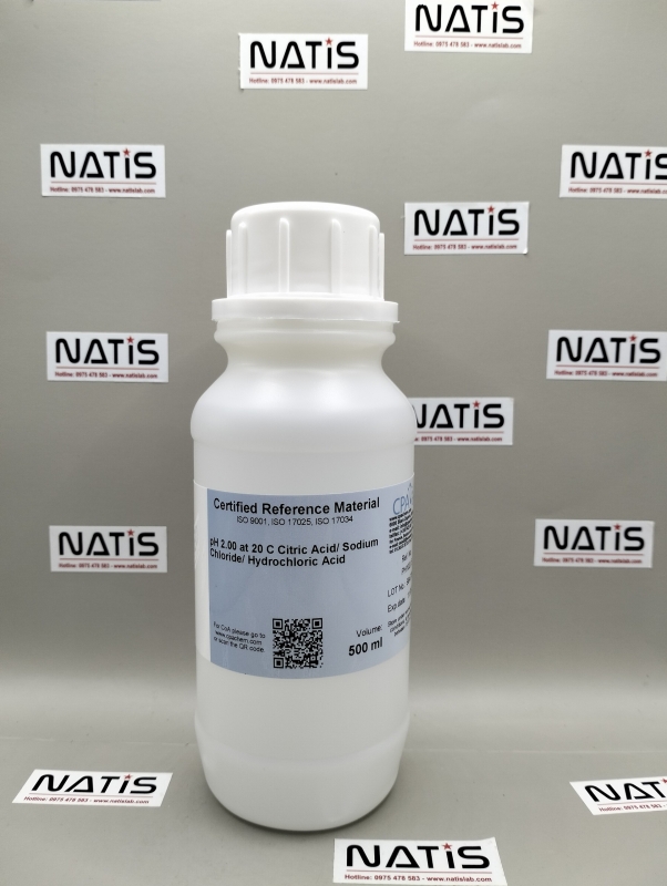 Dung dịch chuẩn pH 2.00, mã PH102.L5, chai 500mL, hãng CPAchem - Bungari