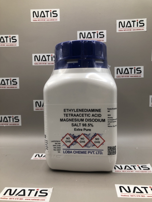 Hóa chất ETHYLENEDIAMINE TETRAACETIC ACID MAGNESIUM DISODIUM SALT (Mg Na EDTA), mã 03732, hãng Loba Chemie - Ấn Độ