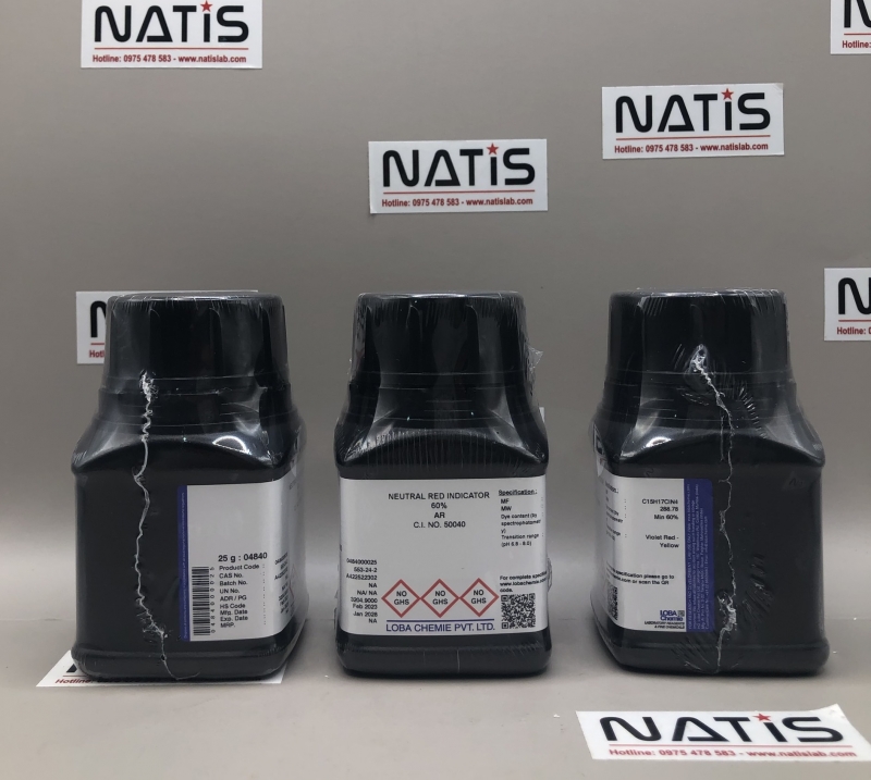 Hóa chất NEUTRAL RED INDICATOR, mã 04840, hãng Loba Chemie - Ấn Độ