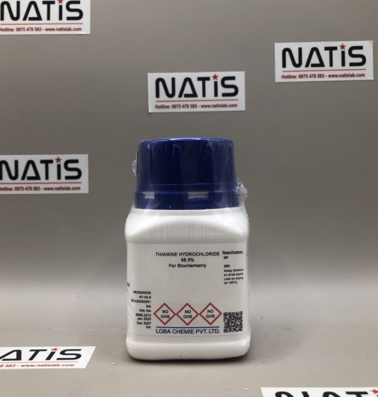Hóa chất THIAMINE HYDROCHLORIDE | Vitamin B1, mã 06255, hãng Loba Chemie - Ấn Độ