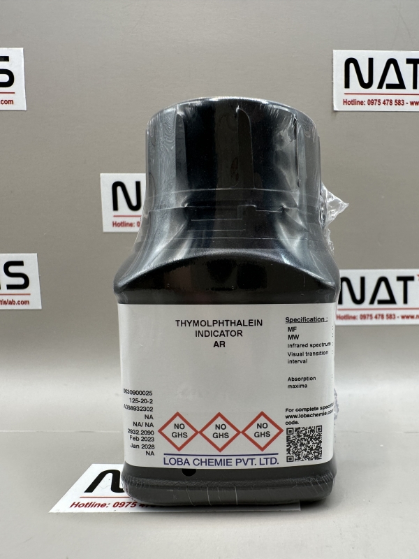 Hóa chất THYMOLPHTHALEIN INDICATOR, mã 06309, hãng Loba Chemie - Ấn Độ