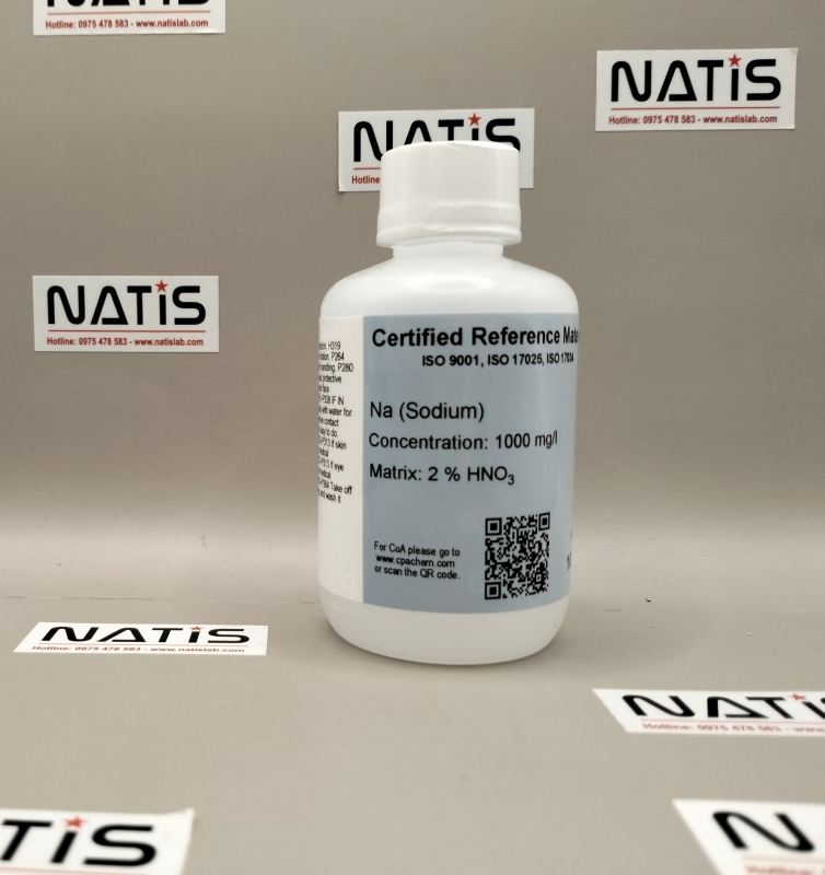 Dung dịch chuẩn ICP/MS - Na 1000mg/l, mã M235.2NP.L1, hãng CPAchem - Bungari