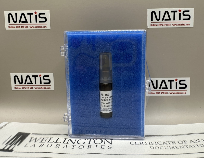 Dung dịch chuẩn 3,3 ,4,4 ,5,5 -Hexabromobiphenyl 50 µg/mL, lọ 1.2 mL, mã BB-169, hãng Wellington - Canada