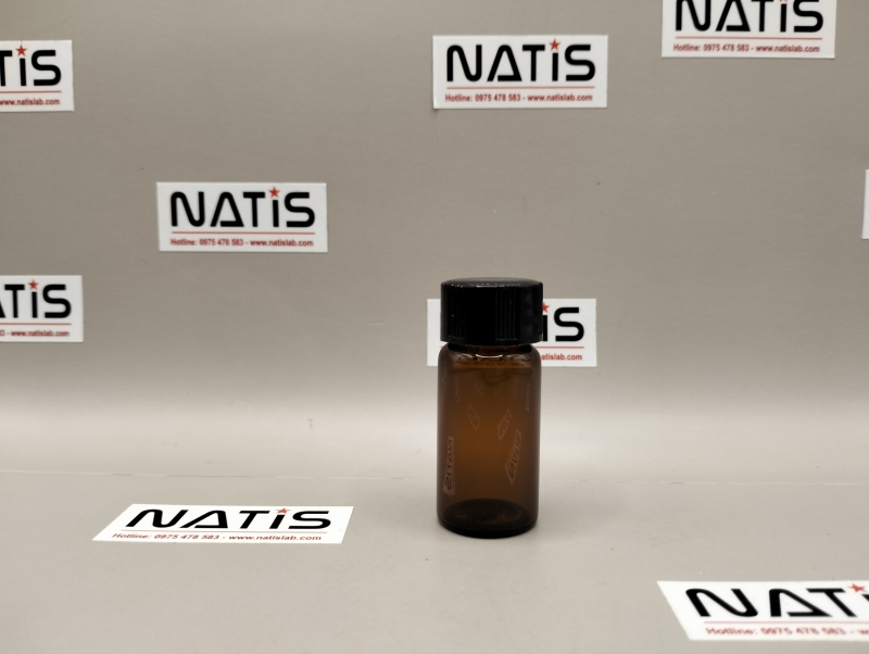 Vial nâu 10mL nắp vặn đen, 100 cái/ hộp, TQ