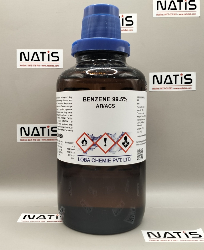 Hóa chất BENZEN, mã 00039 00500, hãng Loba Chemie - Ấn Độ