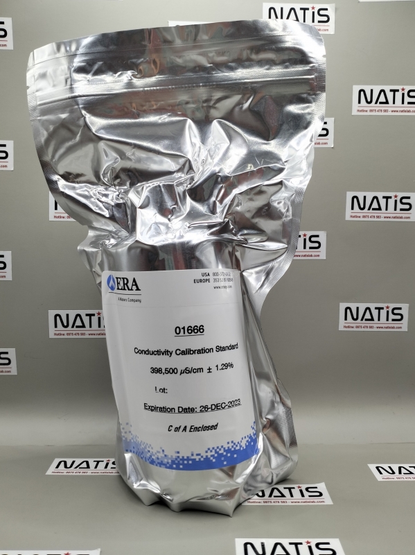 Dung dịch chuẩn Độ dẫn 400000 uS/cm, mã 01666, chai 500mL, hãng ERA - Mỹ