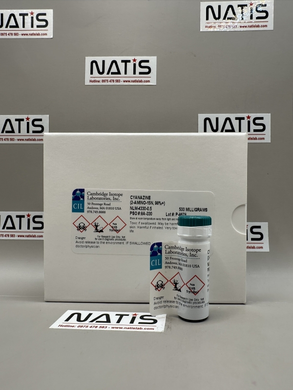 Chất chuẩn CYANAZINE (2-AMINO-15N, 98%+), mã NLM-4330-0.5, hãng CIL - Mỹ