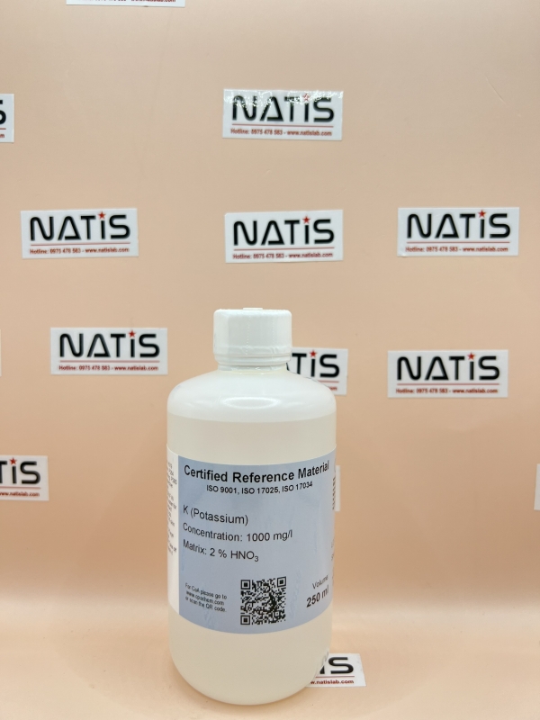 Dung dịch chuẩn ICP - Potassium (K) 1000mg/L, mã C028.2NP.L25, hãng CPAchem - Bungari