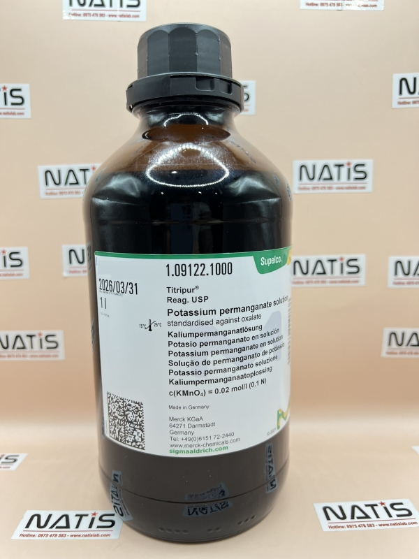 Dung dịch KMnO4 0.1N, standardised against oxalate, hãng Merck