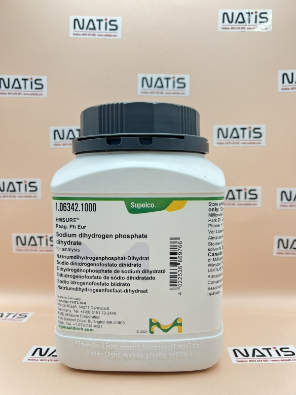 Hóa chất Sodium dihydrogen phosphate dihydrate, 1Kg, hãng Merck