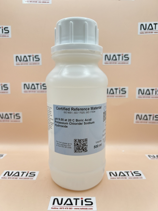 Dung dịch chuẩn pH 9.00 at 20 C Boric Acid/ Potassium Chloride/ Sodium Hydroxide, mã PH109.L5, hãng CPAchem, Bungari