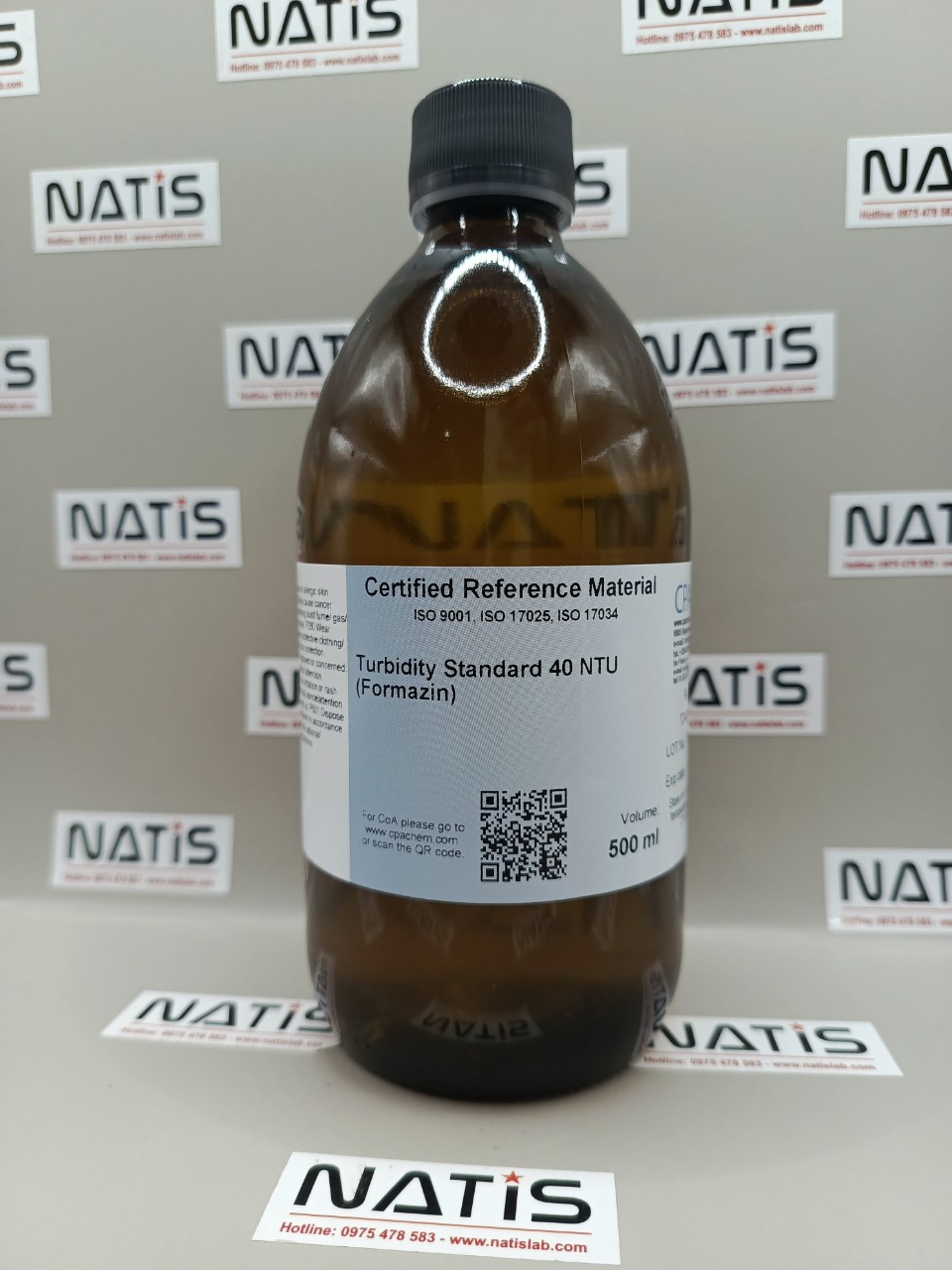 Dung dịch chuẩn Độ đục 40 NTU, mã TD40NTU.L5, hãng CPAchem, Bungari