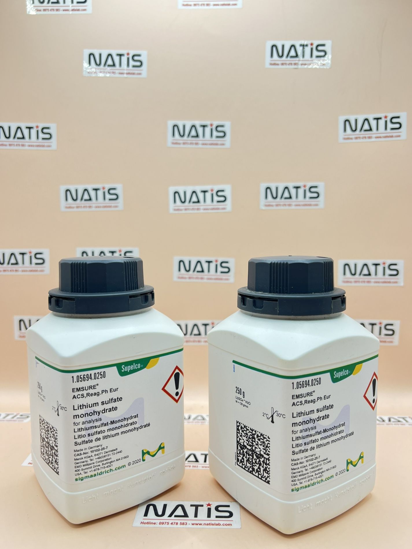 Hóa chất Lithium sulfate monohydrate, Merck