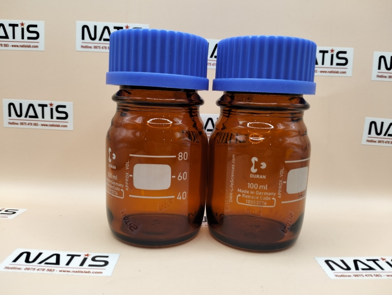 Chai trung tính nâu GL45, 100ml - 218062454 - Duran