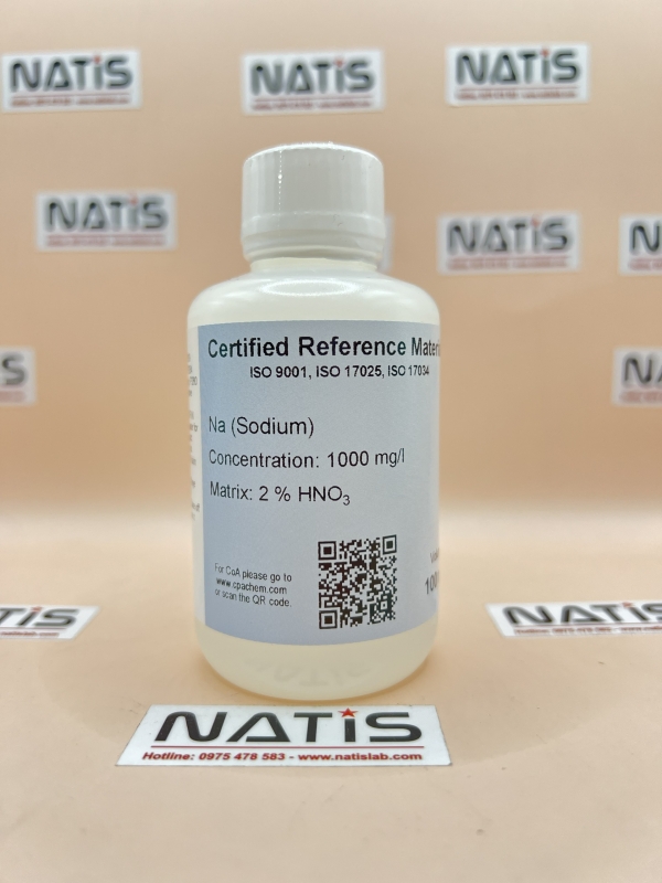 Dung dịch chuẩn ICP - Sodium Na - 1000 mg/l, mã C035.2NP.L1, hãng CPAchem, Bungari