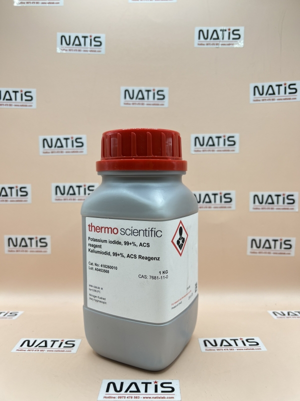 Hóa chất Potassium iodide, 99+%, ACS reagent, Thermo Scientific Chemicals