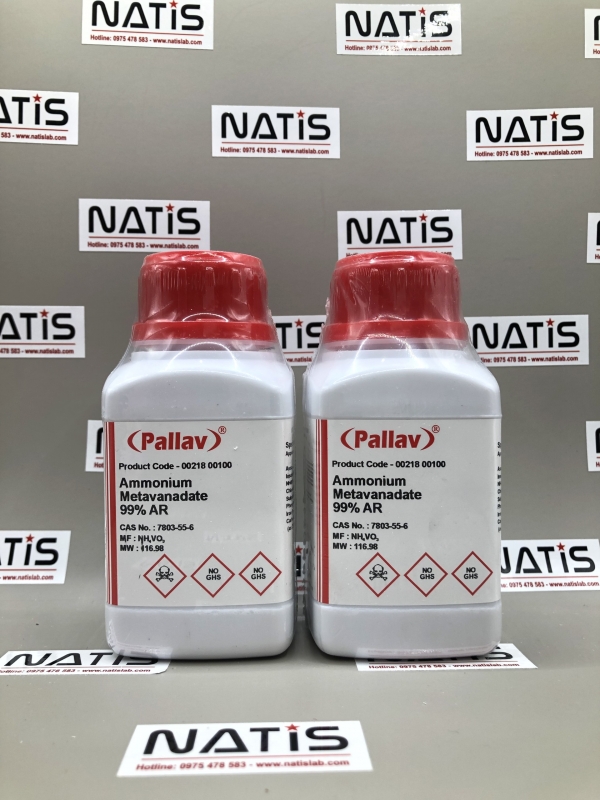 Hóa chất AMMONIUM METAVANADATE 99% AR, hãng Pallav - Ấn Độ