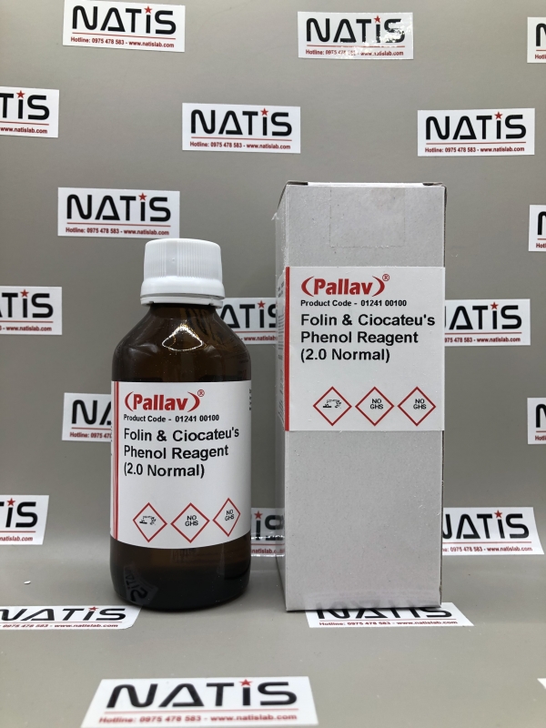 Hóa chất FOLIN & CIOCATEU S PHENOL REAGENT (2.0 NORMAL), hãng Pallav - Ấn Độ