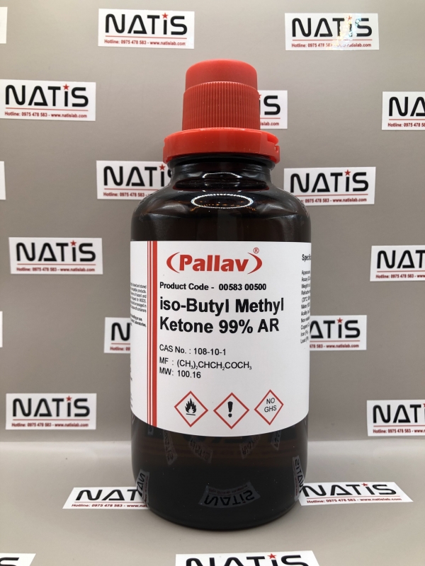 Hóa chất ISO-BUTYL METHYL KETONE 99% AR (MIBK), hãng Pallav - Ấn Độ