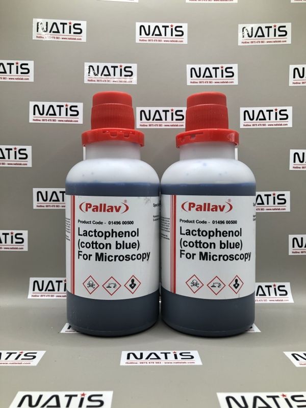 Hóa chất LACTOPHENOL (COTTON BLUE) FOR MICROSCOPY, hãng Pallav - Ấn Độ