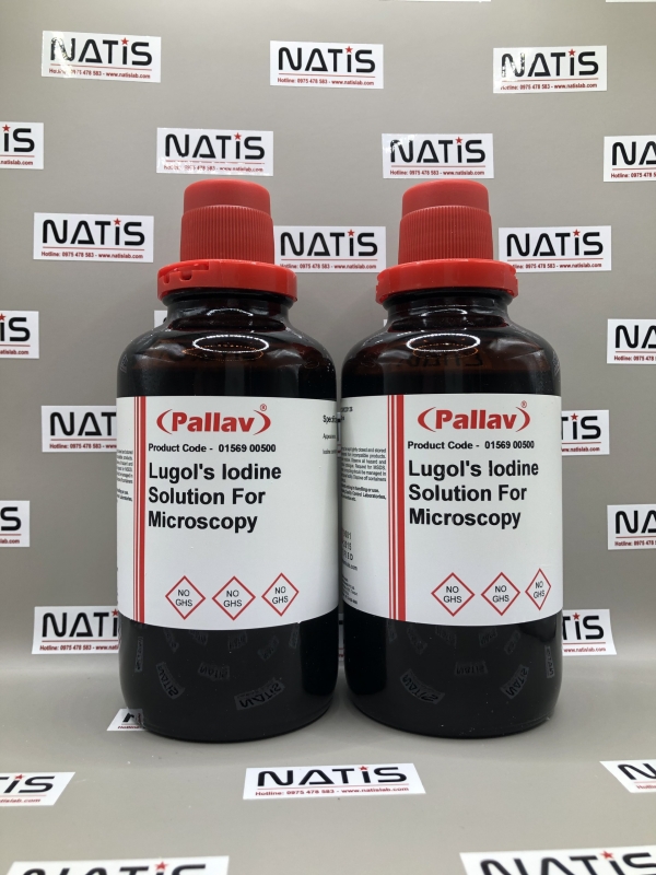 Hóa chất LUGOL S IODINE SOLUTION FOR MICROSCOPY, hãng Pallav - Ấn Độ