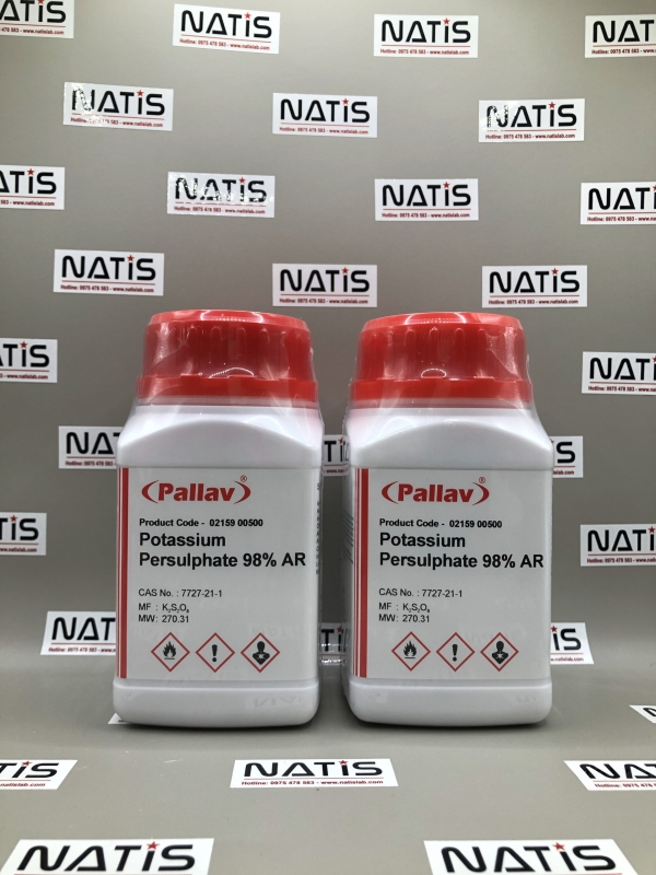 Hóa chất POTASSIUM PERSULPHATE 98% AR, hãng Pallav - Ấn Độ