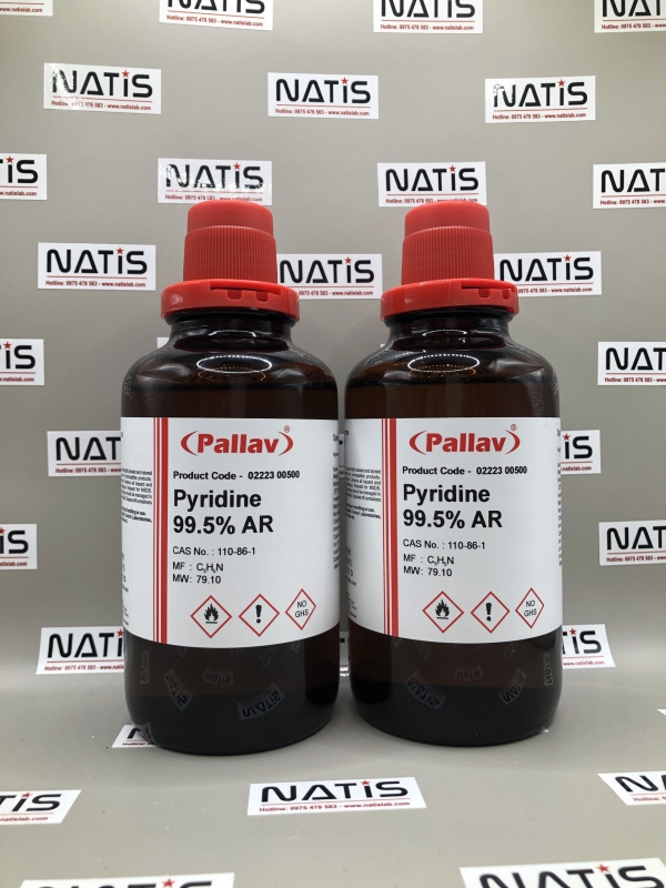 Hóa chất PYRIDINE 99.5% AR, hãng Pallav - Ấn Độ