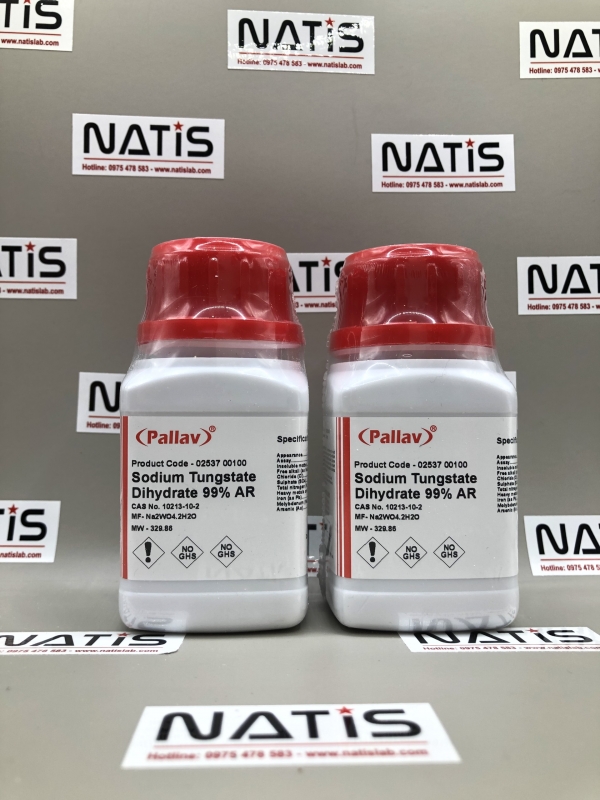 Hóa chất SODIUM TUNGSTATE DIHYDRATE 99% AR, hãng Pallav - Ấn Độ