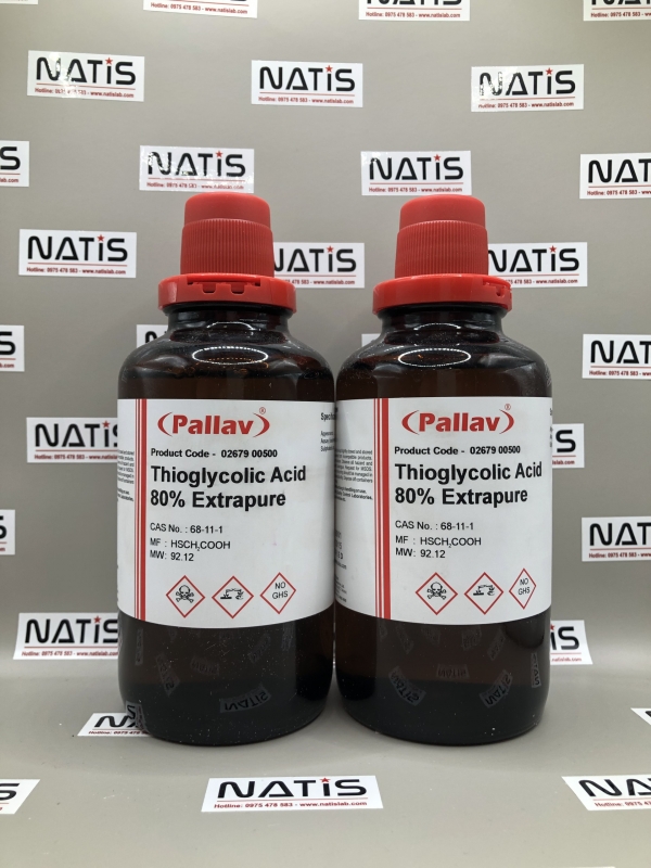 Hóa chất THIOGLYCOLIC ACID 80% EXTRAPURE, hãng Pallav - Ấn Độ