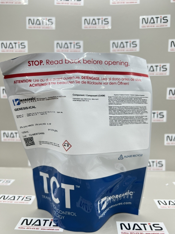 Spectro Genesis ICP-OES Reprofiling Solution, mã GENESIS-ICAL-125ML, hãng IV, Mỹ