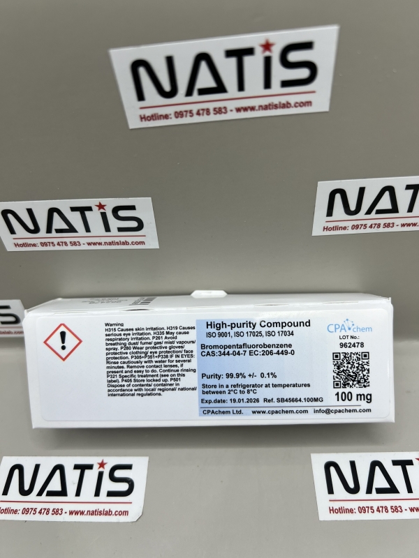 Chất chuẩn Bromopentafluorobenzene CAS:344-04-7 EC:206-449-0, hãng CPAchem, Bungari