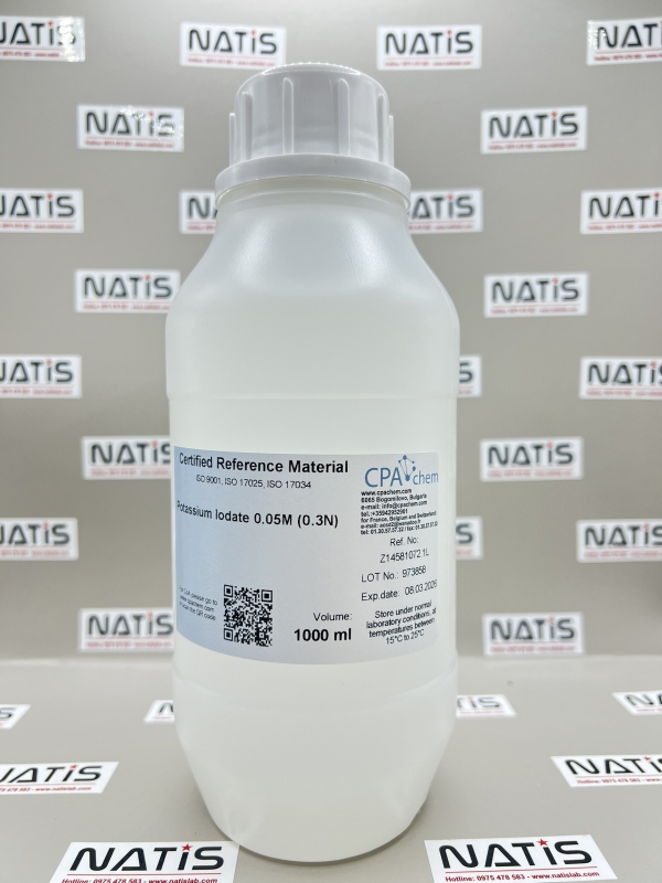 Dung dịch chuẩn Potassium Iodate 0.05M (0.3N), mã Z14581072.1L, hãng CPAchem - Bungari