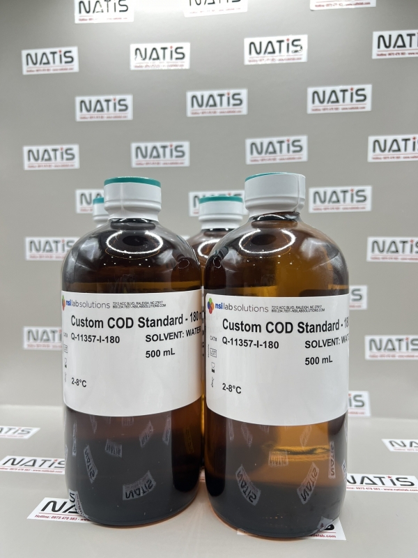 Dung dịch chuẩn COD 180mg/L, chai 500mL, hãng NSI, Mỹ