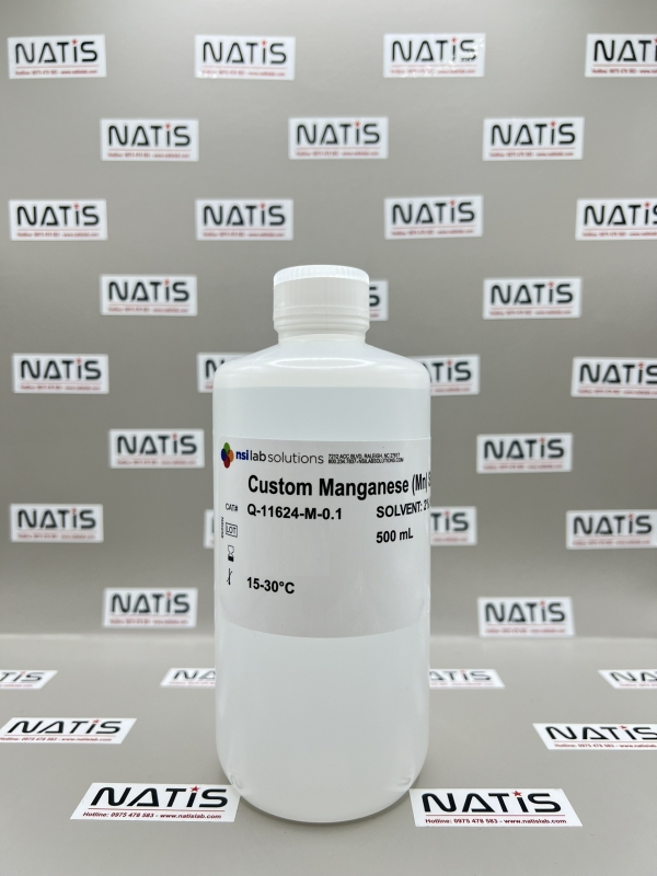 Dung dịch chuẩn Manganese (Mn) 0.1mg/L, chai 500mL, hãng NSI, Mỹ