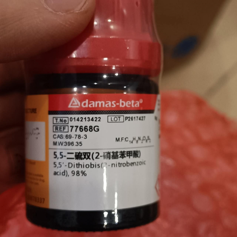 Hóa chất 5,5′-Dithiobis(2-nitrobenzoic acid), hãng Adamas-beta (TQ)
