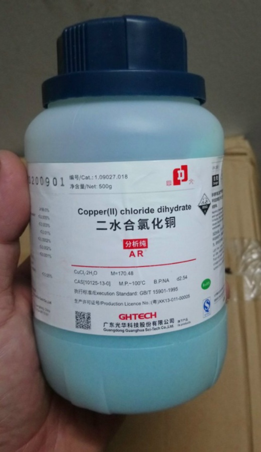 Copper (II) Chloride Dihydrate, Trung Quốc