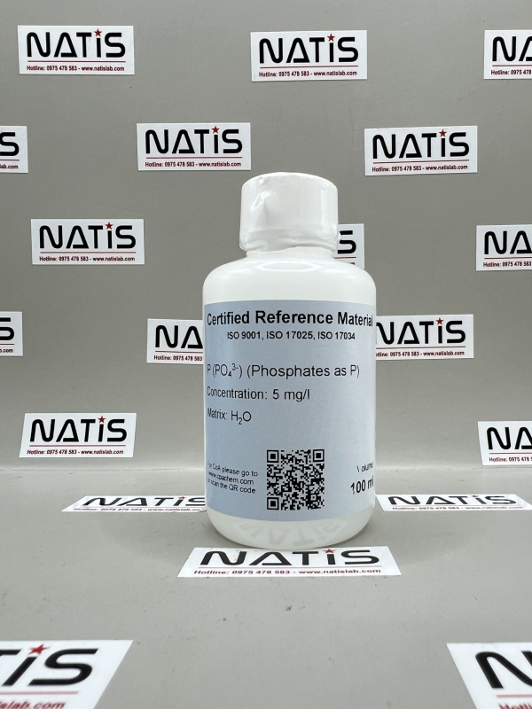 Dung dịch chuẩn P (PO4 3-) 5mg/L, mã RM025276L1, hãng CPAchem, Bungari