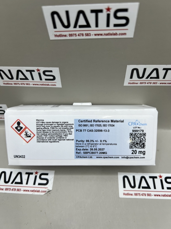 Chất chuẩn PCB 77 CAS:32598-13-3, mã SBPCB077.20MG, hãng CPAchem, Bungari