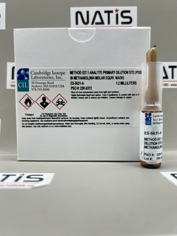 Chất chuẩn Method 537.1 Analyte Primary Dilution Standard (PDS), mã ES-5631-A, hãng CIL, Mỹ