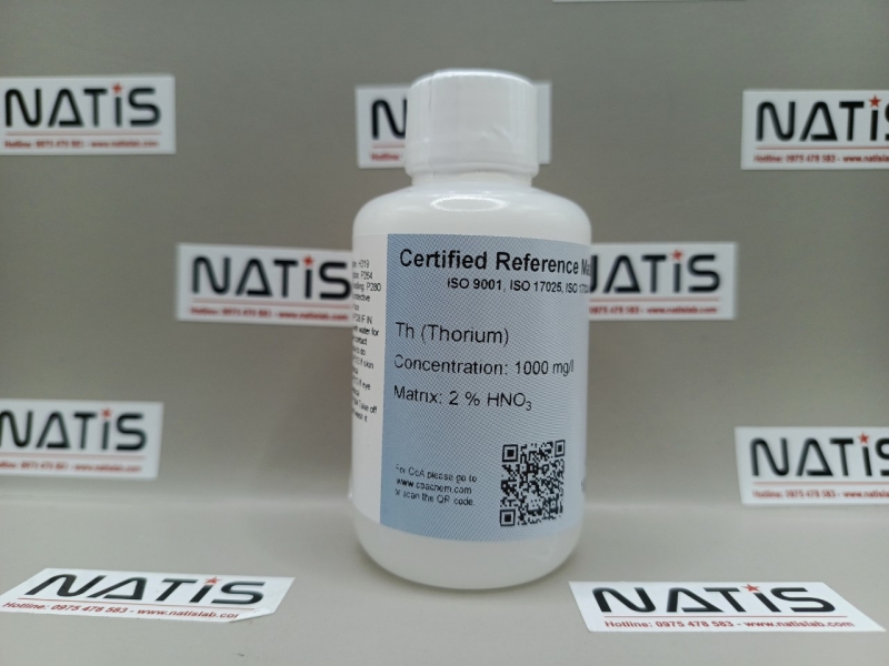 Dung dịch chuẩn ICP - Thorium Th - 1000 mg/l, chai 100mL, hãng CPAchem, Bungari
