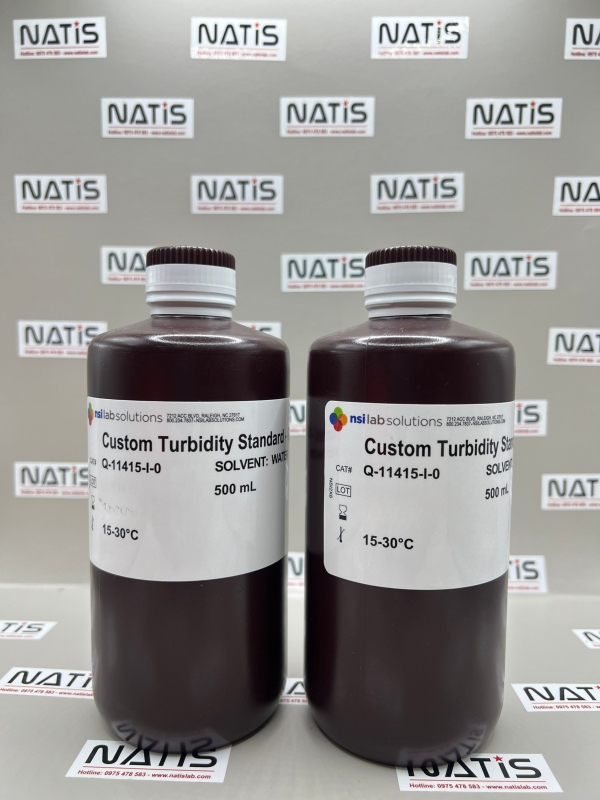 Dung dịch chuẩn Độ đục 0 NTU, chai 500mL, hãng NSI, Mỹ
