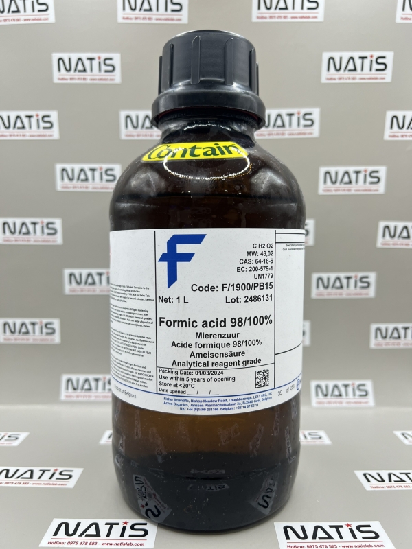 Hóa chất Formic Acid, 98-100%, Certified AR for Analysis, Fisher Chemical™