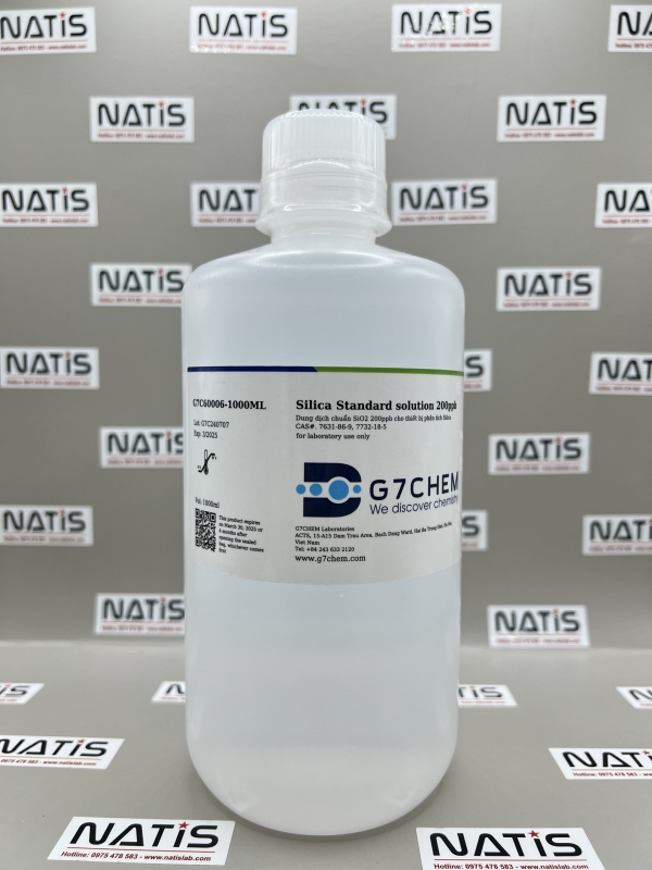 Silica Standard Solution 200ppb, G7C60006-1000ML, G7chem, Việt Nam