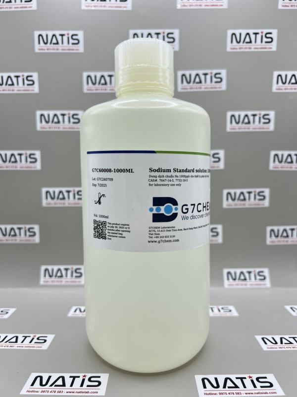 Sodium Standard Solution 1000ppb, G7C60008-1000ML, G7chem, Việt Nam