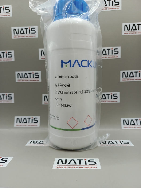 Hóa chất Aluminum oxide, 99.99% metals basis,30nm-50nm, Macklin