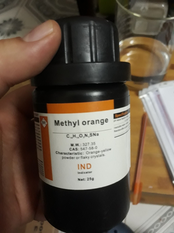 Methyl Orange, Trung Quốc