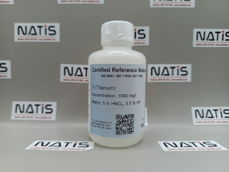 Dung dịch chuẩn ICP - Titanium Ti - 1000 mg/l, mã C061.5N05FP.L1, hãng CPAchem, Bungari