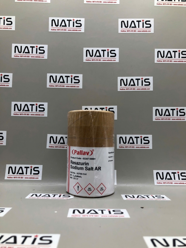 Hóa chất Resazurin Sodium salt AR, lọ 1g, hãng Pallav, Ấn Độ